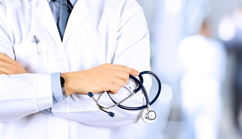 Doctor with a stethoscope – medical clinic dr. Wagner